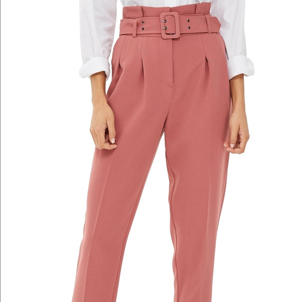 TOPSHOP ayla trousers pant 4 (0-2) pink
